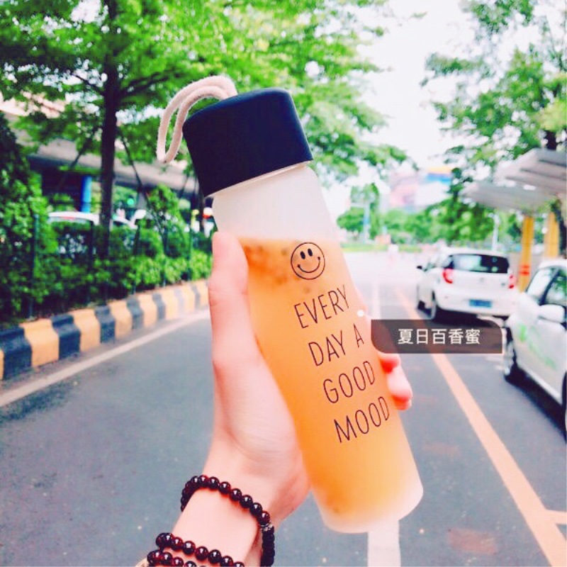 玻璃杯便攜磨砂杯子女學生創意韓國水瓶原宿茶杯清新簡約韓版水杯